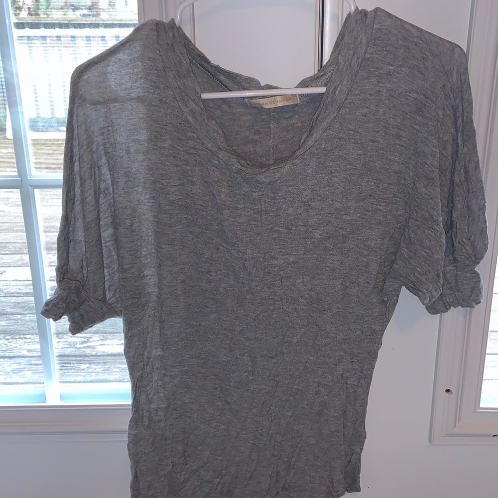 Medium U-Neck Short Sleeve Blouse